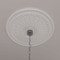 Ekena Millwork Oakleaf Ceiling Medallion (Fits Canopies up to 6 1/4"), 29 1/8"OD x 3 5/8"ID x 1"P, Primed White CM29OA - alternate 7